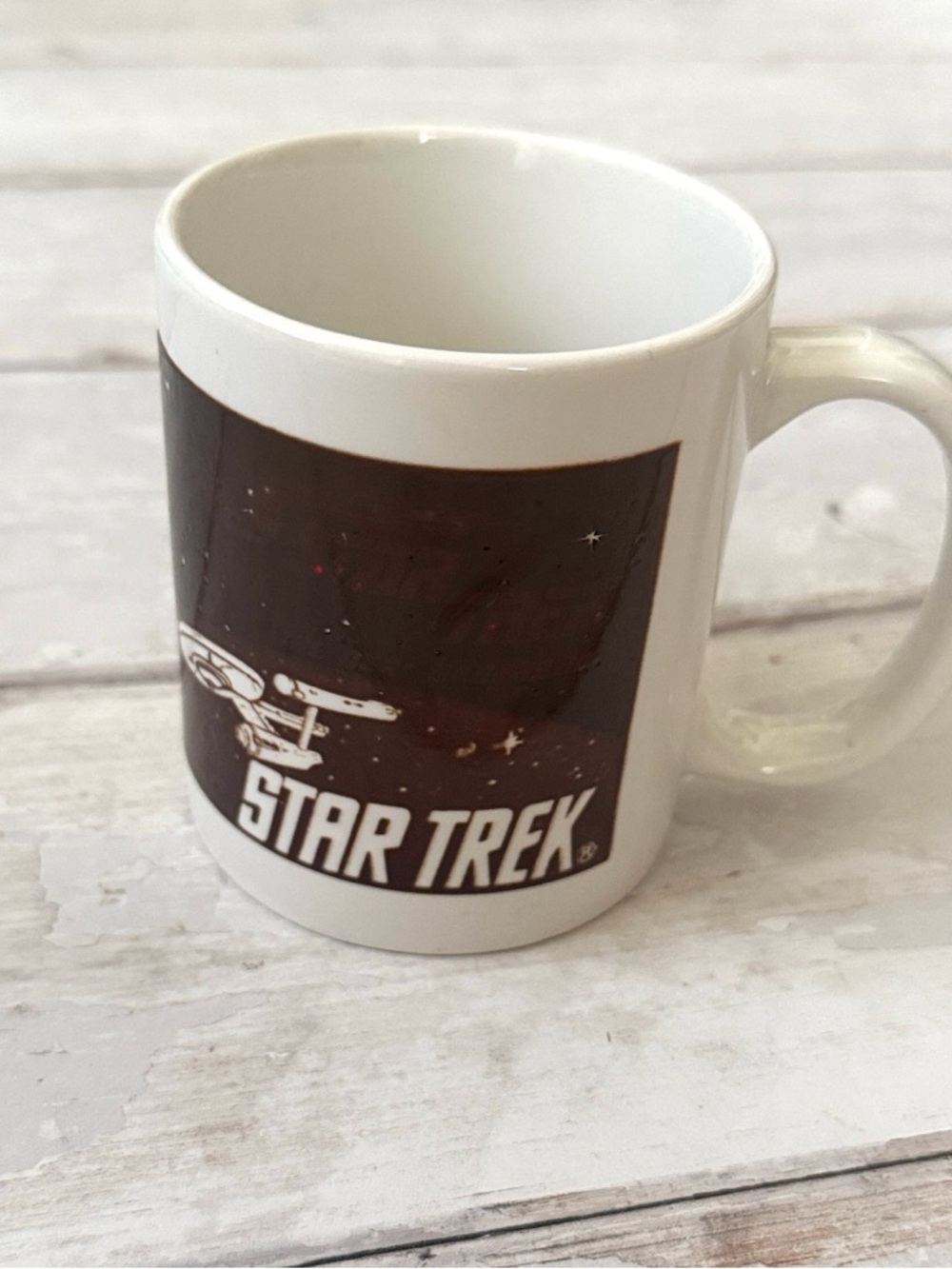 Star Trek Mug Vintage 1992 Paramount Pictures Millenium Falcon